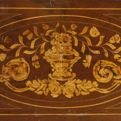 19th Century Marquetry Square Folding Top Game Table