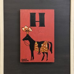 Maggie Meredith Oil on Wood “H is for Horse”