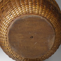 Round Open Swing Handle Nantucket Basket