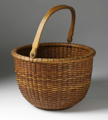 Round Open Swing Handle Nantucket Basket