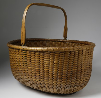 Mitchell F. Ray Open Oval Swing Handle Nantucket Basket