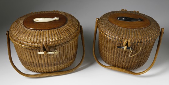 Two José Formoso Reyes Nantucket Friendship Baskets