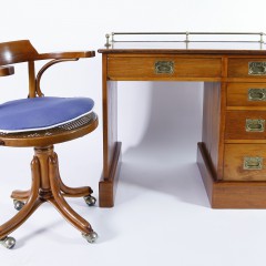 English Campaign Desk & Chair