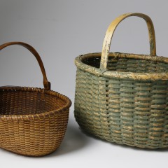 Two Mid-19th Century Nantucket Baskets