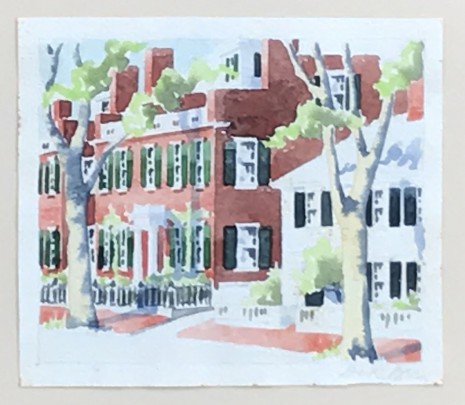 Doris and Richard Beer Watercolor on Paper “East Brick”