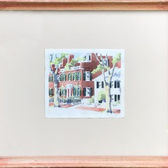Doris and Richard Beer Watercolor on Paper “East Brick”