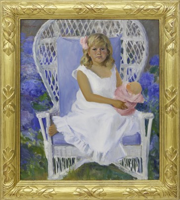 Gary D. Hoffman Oil on Canvas “Girl and Her Doll”