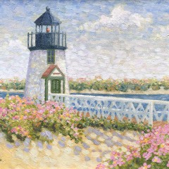 Victoria Harvey Oil on Canvas “Brant Point in Spring”