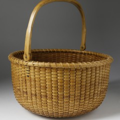 Davis Hall Round Open Swing Handle Nantucket Basket