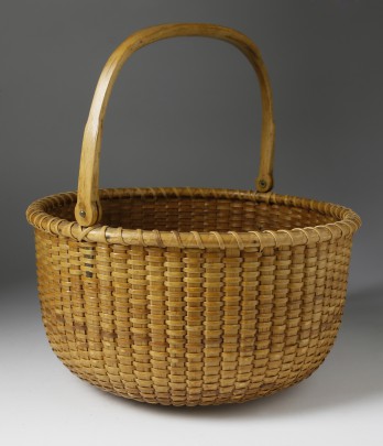 Davis Hall Round Open Swing Handle Nantucket Basket