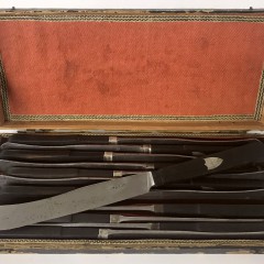 Boxed Set of Twelve 18th Century French Fruit Knives