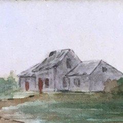 Henry L. Platt Nantucket Watercolor on Paper “House of John Swain at Polpis, Nantucket”