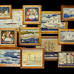 Collection of 19th C. British Folk Art Sailor Woolies