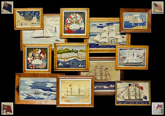 Collection of 19th C. British Folk Art Sailor Woolies