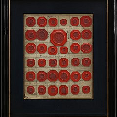 Collection of Red Wax  Seal Impressions