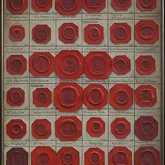 Collection of Red Wax Seal Impressions