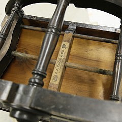 Near Pair of Ebonized Piano Stools