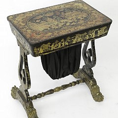 Chinese Export Chinoiserie Sewing Table