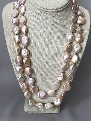 15mm – 19mm Fresh Water Baroque Pearl Necklace