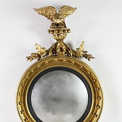 Regency Giltwood Convex Mirror