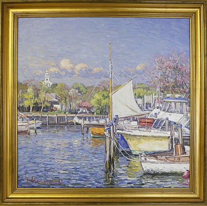 Jan Pawlowski Oil on Canvas Spring - Straight Wharf"