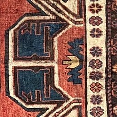 Hand Woven Vintage Kazak Carpet