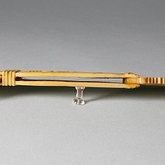 Whaleman Carved Whale Ivory Pie Crimper, circa 1840