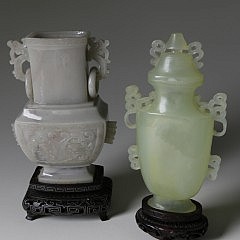 Muttonfat Jade Vase and Apple Green Vase_0333