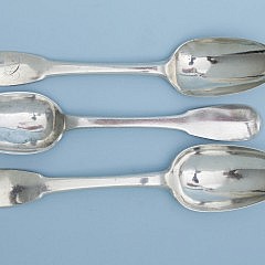 French Antique silver spoons