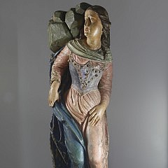 Female Carved Saint