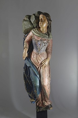 Female Carved Saint