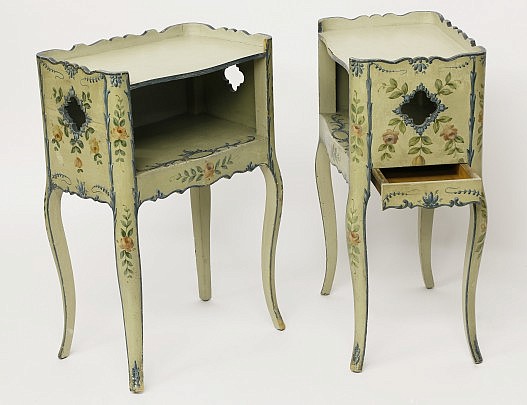 French Provincial Painted Side Tables