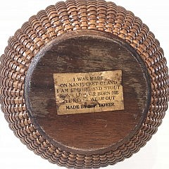 Sherwin P. Boyer Nantucket Round Swing Handle Basket