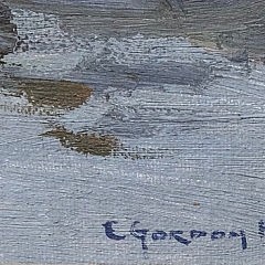 Charles Gordon Harris Watercolor on Artist Board “Old South Wharf – Nantucket”