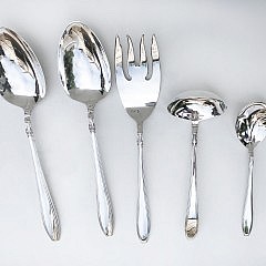 Gorham Sterling Silver 84 Piece Flatware Service in The Nocturne Pattern