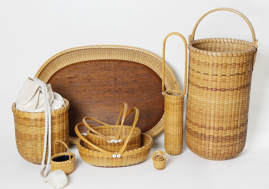 Paul Willer Collection of Nantucket Baskets made by Paul Willer as