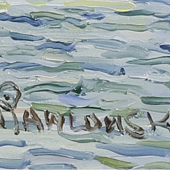 Jan Pawlowski Oil on Canvas “Coast Guard Station by Brant Point”