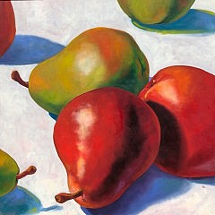 Katie Trinkle-Legge Oil on Canvas “Big Pears”