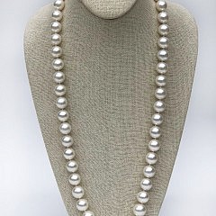 Long White Pearls