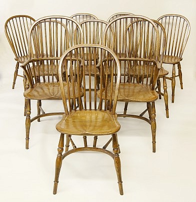 10 WIndsor Style Chairs_9999