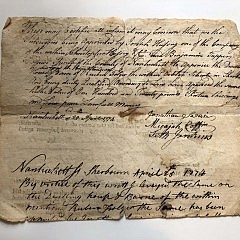 Nantucket Historical Document: “George the Third, by the grace of God of Great Britian, France and Ireland, King Defender of the Faith: to the Sheriff of our County of Nantucket…”