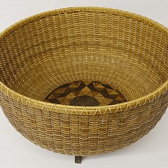 William Sevrens Nantucket Round Basket Table