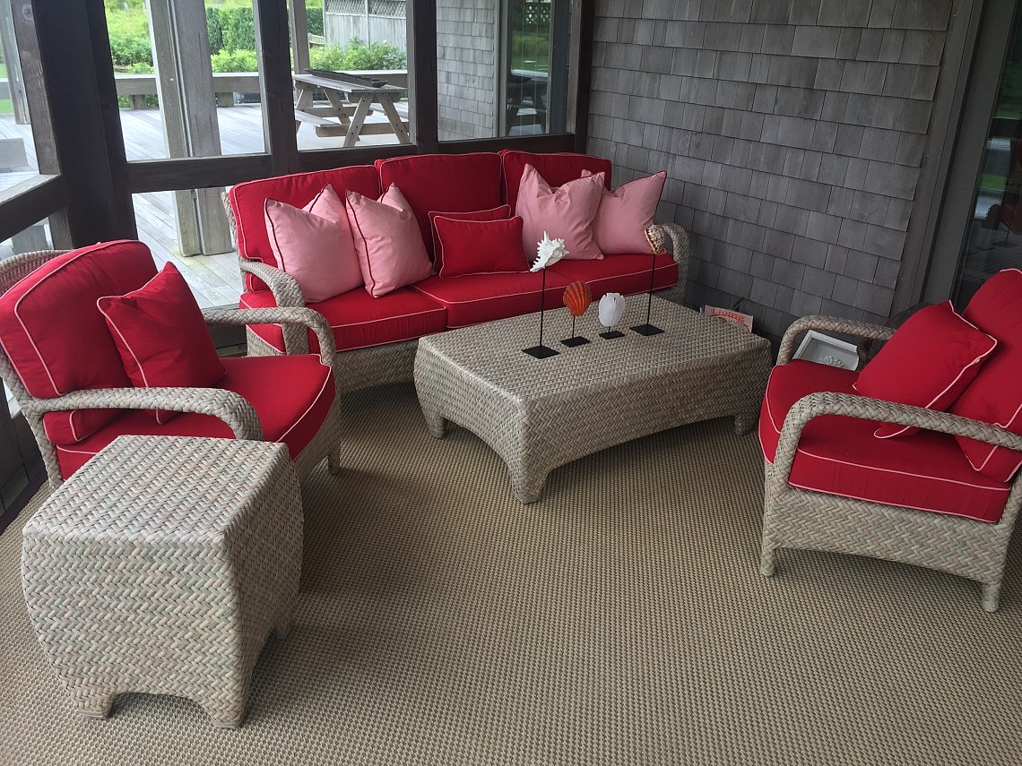 Wicker Outdoor All Weather Wicker Outdoor Living Room Set Rafael