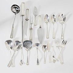 Gorham Sterling Silver Flatware Service for 12 in the “Etruscan” Pattern