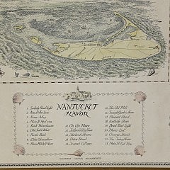 Howard S. Andros Nantucket Map, entitled “Nantucket Flavor”