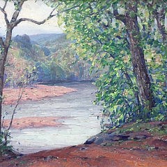 Frank Swift Chase Oil on Canvas “Woodland Ponds”