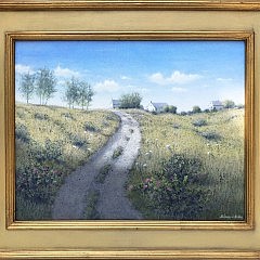 Alan Eddy Oil on Canvas "Road to Madaket"