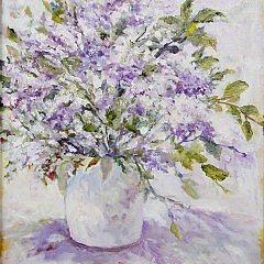 Peter Guarino Oil on Canvas Board “Floral Still Life”