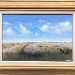 Alan Eddy Oil on Canvas Altar Rock, Nantucket