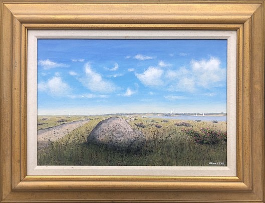 Alan Eddy Oil on Canvas Altar Rock, Nantucket